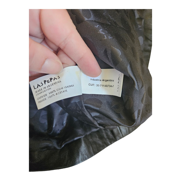 Las Pepas XS Leather Button Up Mini Skirt - Picture 4 of 7